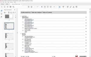 KRAMER Wheel loader 8075 8075L Spare Parts List Manual SN351040001 – PDF DOWNLOAD