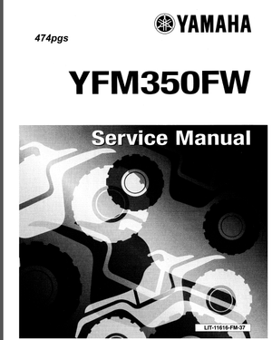 1994 Yamaha Big Bear 4wd Warrior Atv Service Repair Maintenance Overhaul Manual – Download