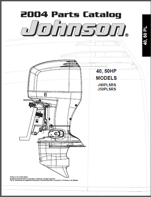 2004 Johnson Evinrude 40hp 50hp Pl 2 stroke Parts Catalog Manual – DOWNLOAD