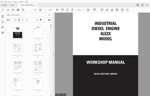 ISUZU INDUSTRIAL DIESEL ENGINE 4LE2X WORKSHOP MANUAL – PDF