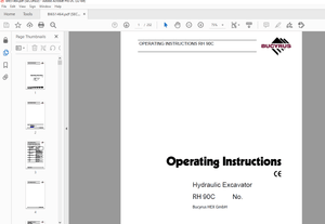 Cat Bucyrus RH 90C ELECTRICAL OPERATING INSTRUCTIONS MANUAL BI651464 – PDF DOWNLOAD