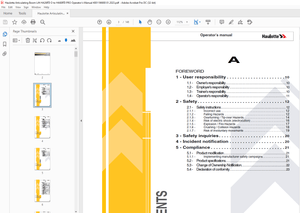 Haulotte Forklift HA26 RTJ O – HA26 RTJ O SW Operator’s manual – PDF DOWNLOAD