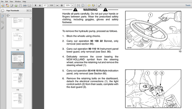 New Holland T4020 T4030 T4040 T4050 Deluxe Supersteer Tractor Repair Manual 84158071 – PDF DOWNLOAD