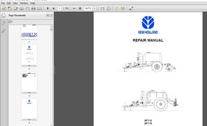 New Holland Tractor SF110 SF115 Field Sprayer Service Repair Manual (87045631) – New Holland