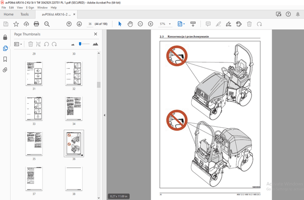 AMMANN ARX 12-2 ARX 16-2 ARX 20-2 WALEC TANDEMOWY INSTRUKCJA OBSŁUGI PDF