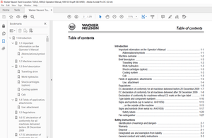 Wacker Neuson Track Excavators 75Z3 75Z32 8003 80032 Operator’s Manual  - PDF DOWNLOAD