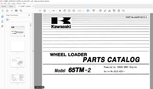 Kawasaki 65TM-2 Wheel Loader Isuzu 6BG1 Engine Parts Manual - PDF DOWNLOAD