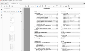 Tadano Forklift Truck Crane TG-500E-3 Operation and Maintenance Manual PDF