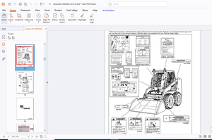 Bobcat 653 Foot Pedal &amp; Hand Control Operation &amp; Maintenance Manual - PDF DOWNLOAD