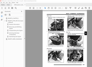 Polaris 2008 Outlaw 450 MXR 525 S 525 IRS Service Manual - PDF DOWNLOAD