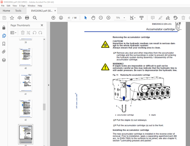 CAT DBT Electrohydraulic Control Unit, 12 Functions Operating Manual EM026962 - PDF DOWNLOAD 