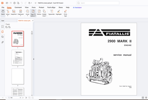 Fiatallis 2900 Mark II Engine Service Manual - PDF DOWNLOAD