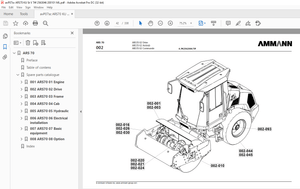 Ammann ARS 70 Single Drum Roller Parts Catalogue Manual 2563046 PDF