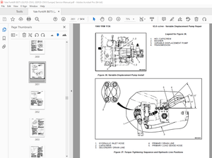 Yale Forklift B875 (GLP20-35VX, GDP20-35VX Europe) Service Manual - PDF