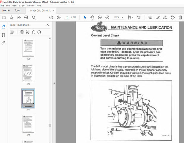 Mack Truck MR Series Operator&#x27;s Manual TS50801 - PDF DOWNLOAD
