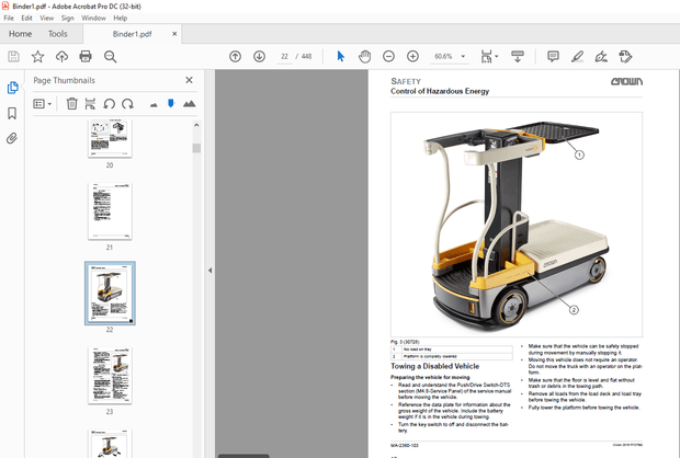 Crown Forklift 60 Series Service Manual – PDF DOWNLOAD 