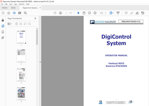 Fantuzzi Reggiane RS55 America Stackers Digicontrol System Operators Manual – PDF DOWNLOAD