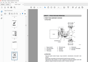 Hyundai Forklift 35DS-7E 40DS-7E 45DS-7E 50DA-7E Service Manual