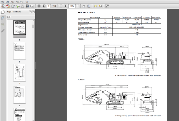 Komatsu PC800-5, PC850-5 Galeo Hydraulic Excavator Field Assembly Instruction Manual PDF