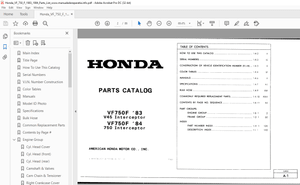 1983-1984 Honda VF750F V45 Interceptor VF750F 750 Interceptor Parts Manual - PDF DOWNLOAD