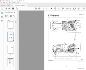 Kubota Tractor B3300SU-AUS Workshop Manual – PDF DOWNLOAD