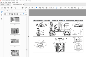 UTILEV UT80-100P DSL Empilhadeira interna de 8T-10T Manual de manutenção PDF