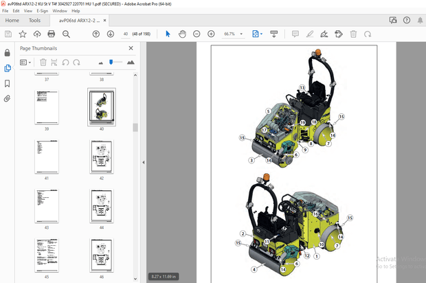 AMMANN ARX 12-2 ARX 16-2 ARX 20-2 KUBOTA D1105-EF07 HASZNÁLATI UTASÍTÁS - PDF