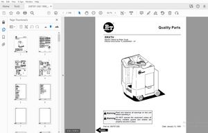 BT FORKLIFT RRXTH ELECTRIC STAND-UP RIDER TRUCK QUALITY PARTS MANUAL 309787-000 - PDF DOWNLOAD