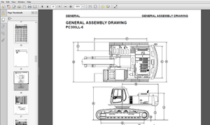 KOMATSU PC300LL-6 LOGGING EXCAVATOR SERVICE SHOP REPAIR MANUAL PDF DOWNLOAD