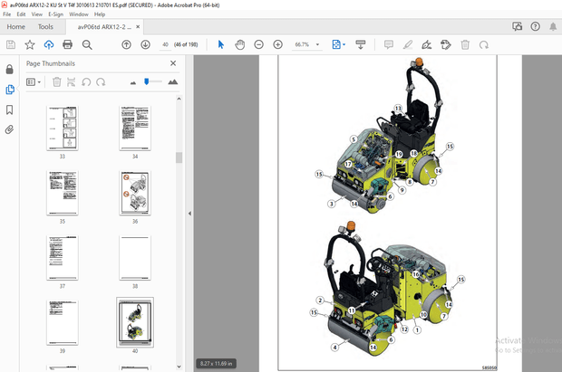 AMMANN ARX 12-2 ARX 16-2 ARX 20-2 RODILLO DE TÁNDEM MANUAL DE MANEJO - PDF