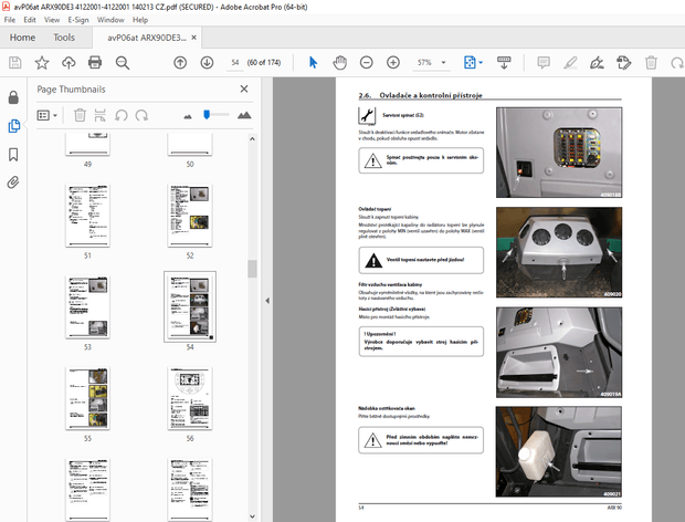 AMMANN ARX 90 tandemový válec Deutz Tier 3 Návod k obsluze 4122001 PDF