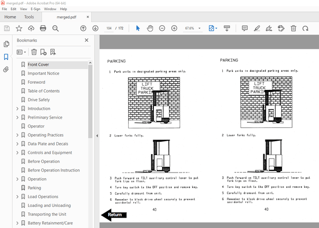 BT Prime-Mover RR-30C Multi-Function Control Operator&#x27;s Manual - PDF DOWNLOAD