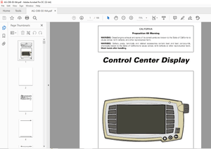 AGCO NA Control Center Display Operator Instruction Manual - PDF DOWNLOAD