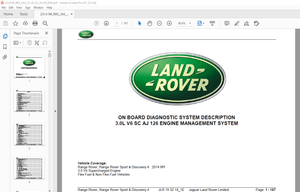 Land Rover 3.0L V6 SC AJ 126 ENGINE MANAGEMENT SYSTEM ON BOARD DIAGNOSTIC Manual - PDF DOWNLOAD