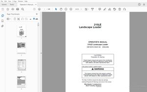 John Deere 210LE Landscape Loader Operator&#x27;s Manual OMT186794 - PDF DOWNLOAD