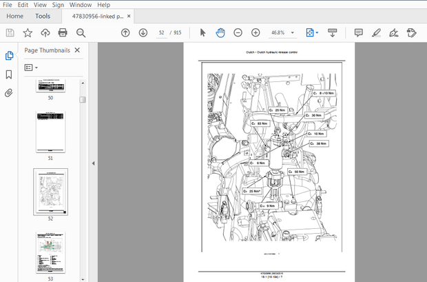 New Holland Tractor TK4030V, TK4050, TK4050M, TK4060 Service Manual