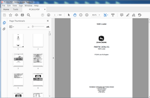John Deere 544H Wheel Loader Parts Catalog Manual (PC2610) PDF DOWNLOAD