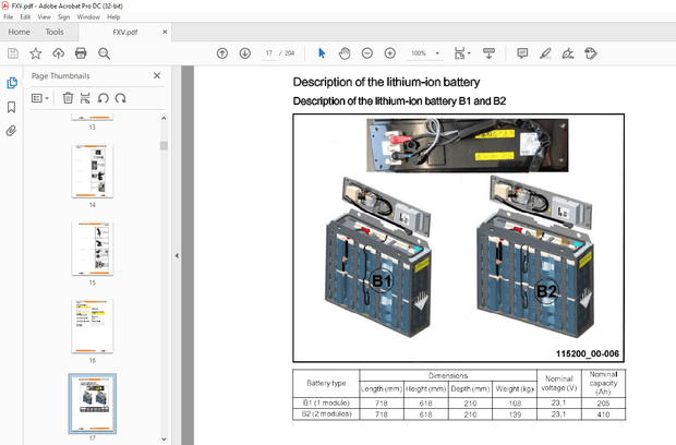 Still FXV 14N FXV 16N Pallet Stacker with Driver seated Workshop Manual 11748012101 – PDF DOWNLOAD