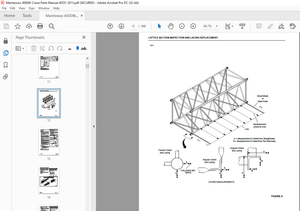 Manitowoc Traditional Crane 4000W Parts Manual SN 40551 - PDF