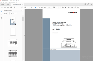 AMMANN APA 55/64 Spare Parts Catalogue 00000001 PDF