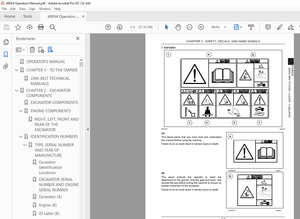Link Belt 490X4 HYDRAULIC EXCAVATOR OPERATOR&#x27;S MANUAL - PDF DOWNLOAD