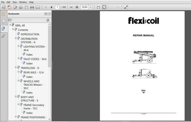 New Holland Flexi Coil 68XL 68 Service Repair Manual (87606610) New Holland Flexi