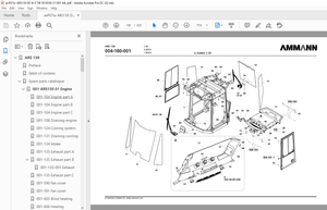 Ammann ARS 130 Single Drum Roller Parts Catalogue Manual 3016550 - PDF