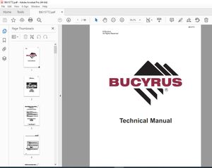 CAT Bucyrus Reedrill MK65HE Two Boom Articulated Hydraulic Jumbo Operator Manual BI615772 PDF 
