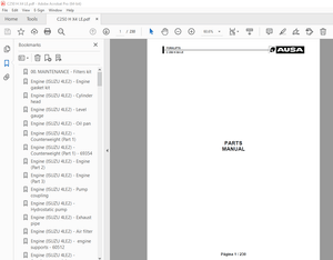 Ausa Forklift C 250 H X4 LE Parts Manual - PDF DOWNLOAD 