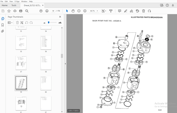 Drexel SLT22/30 Swingmast lift Truck Parts Manual_1404704 (Section 8) – PDF DOWNLOAD