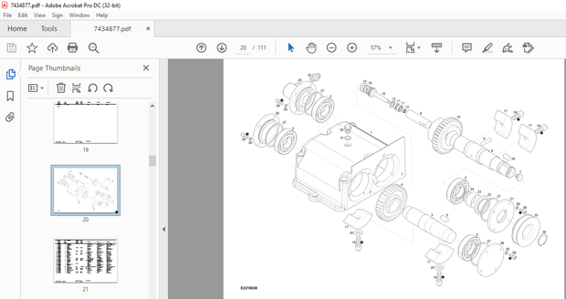 Bobcat RP22.40D Vibration Plate Parts Manual 7434877 (12-20) PDF