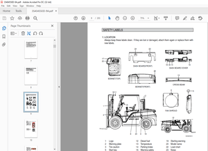 Hyundai Forklift 35/40/45/50D-9A Operator’s Manual 2023 PDF