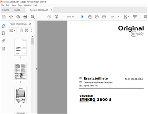 Pottinger Tractor SYNKRO 3800 S Spare parts list Manual – PDF DOWNLOAD