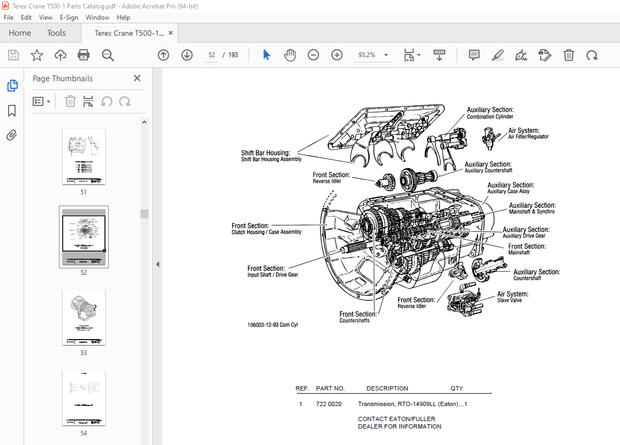 Terex Crane T500-1 Parts Manual 12261-277 – PDF DOWNLOAD